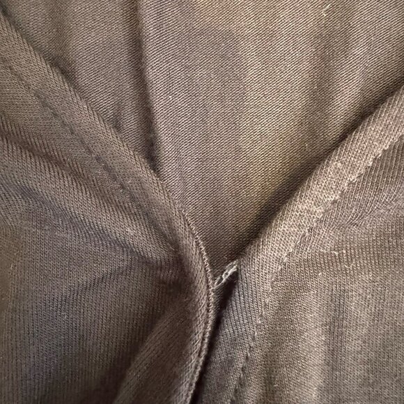 LOFT Black Top Size Medium V Neck Long Sleeves Faux Wrap - Picture 6 of 6